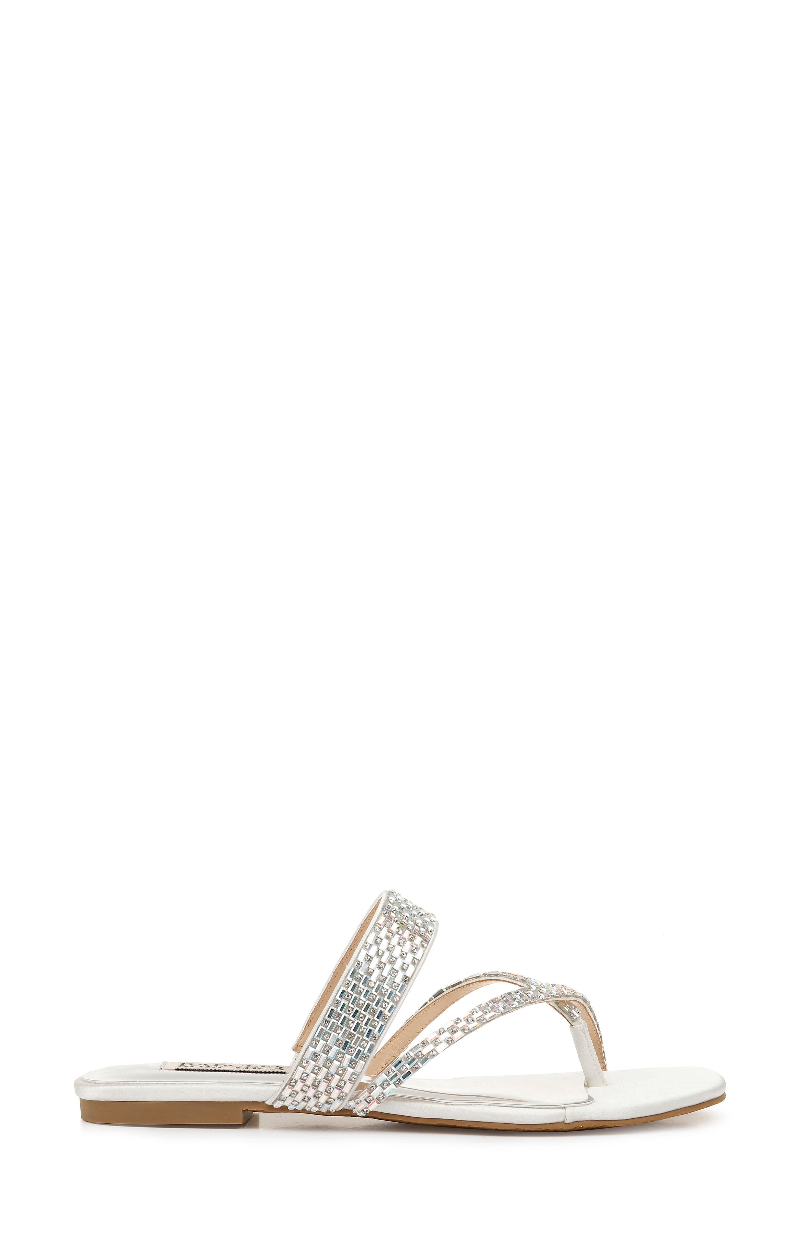 Zelah Embellished Sandal, Alternate, color, SOFT WHITE SATIN