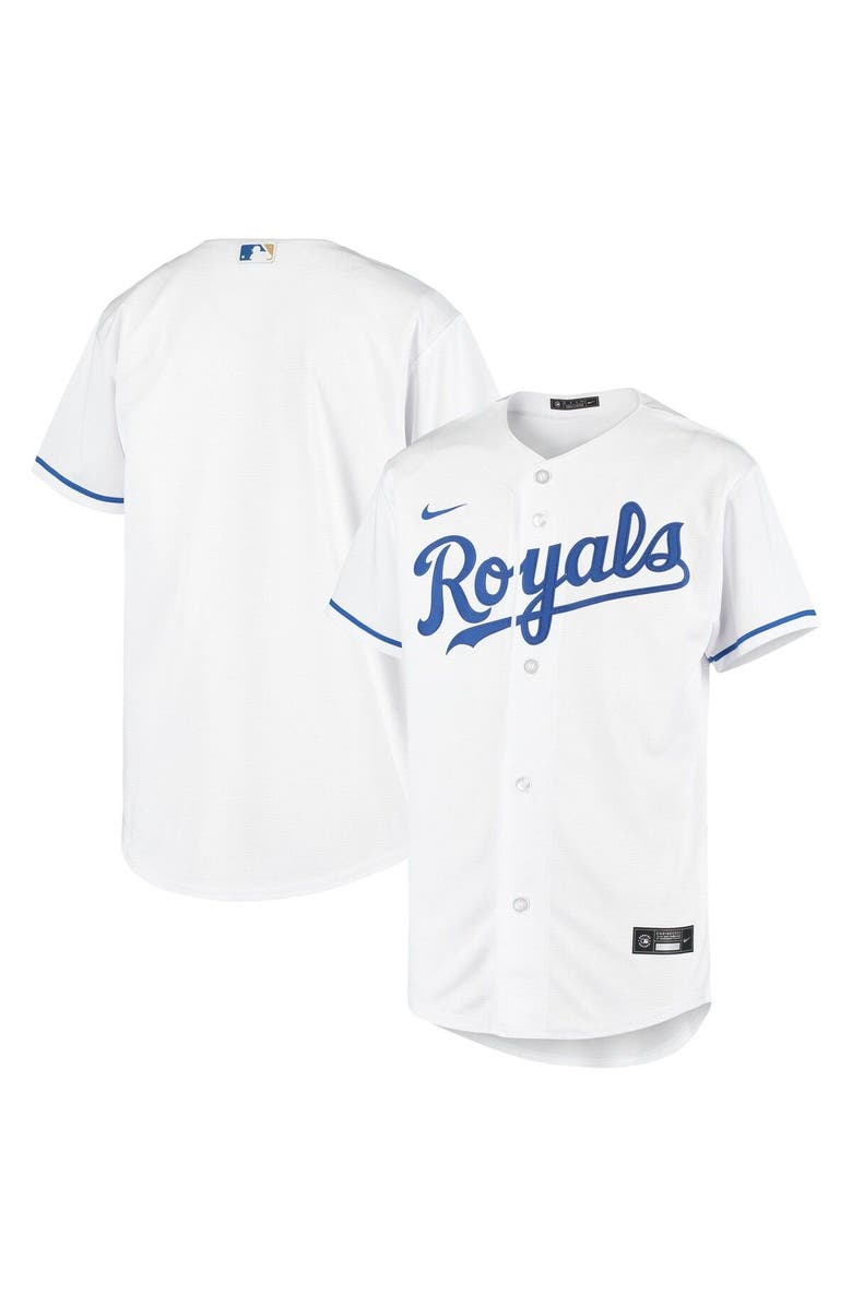 Nike Youth Nike White Kansas City Royals Home Replica Team Jersey, Main, color,