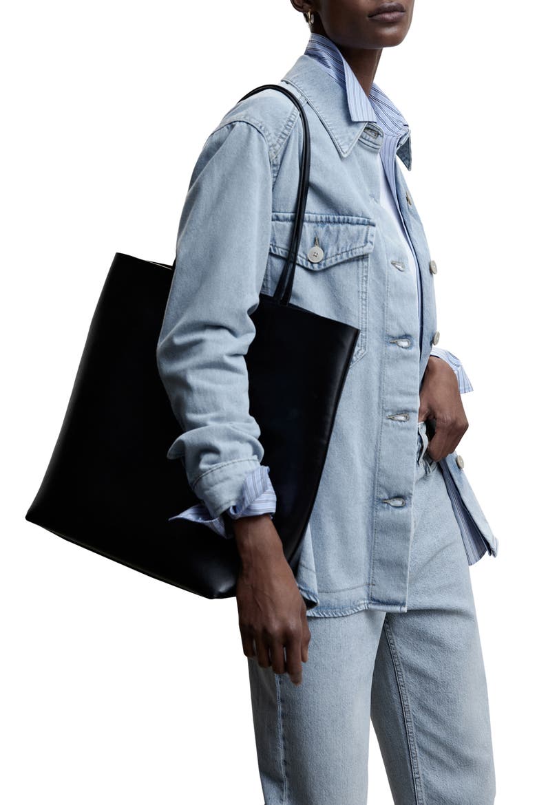 Oversize Denim Overshirt, Alternate, color, OPEN BLUE