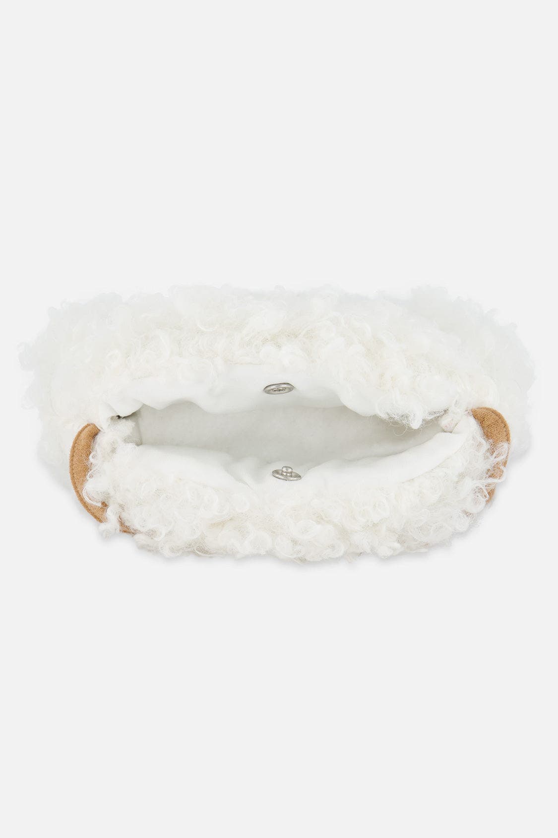 Plush Zipper Adjustable Strap Bag, Alternate, color, Off-White