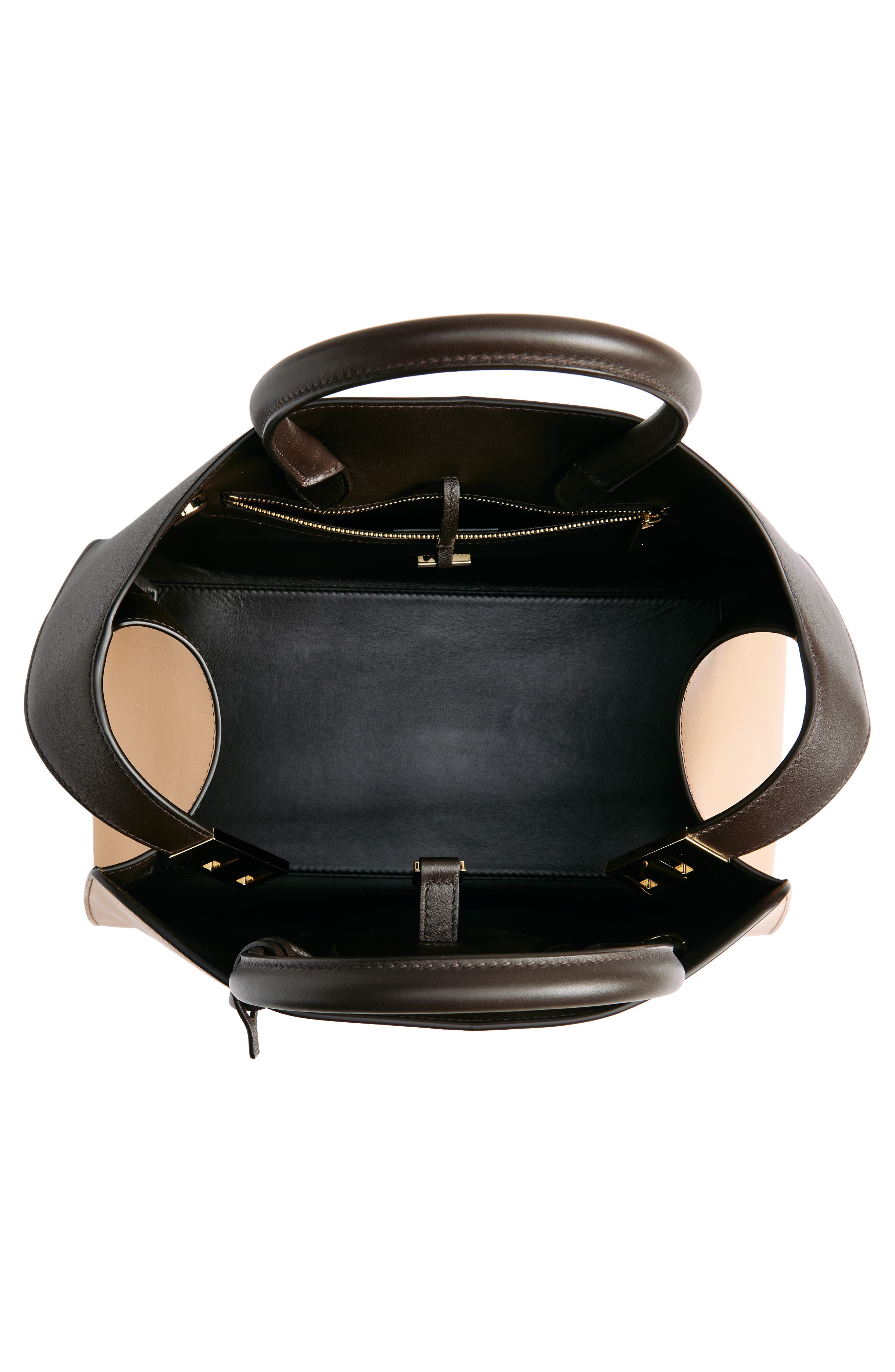 FERRAGAMO Small Hug Leather Top Handle Bag, Alternate, color, 