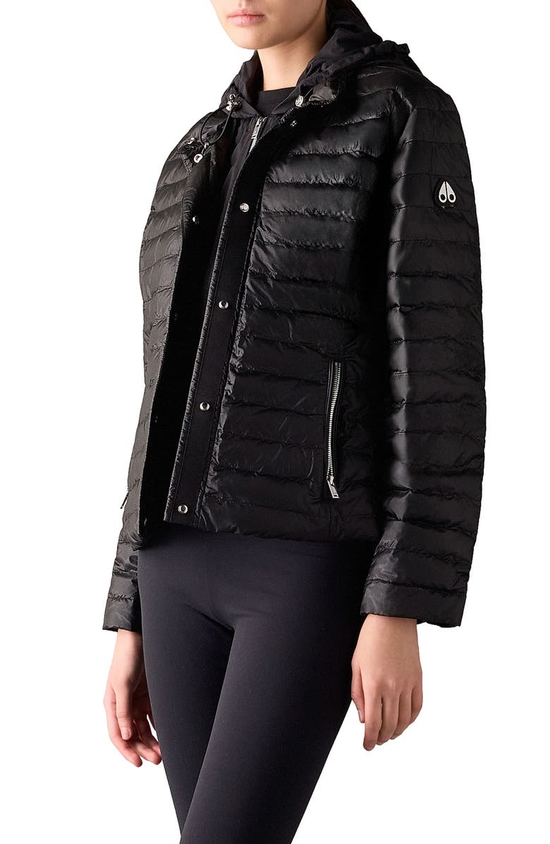 Moose Knuckles Cloud Walker 800 Fill Power Down Jacket, Main, color, Black/ Black