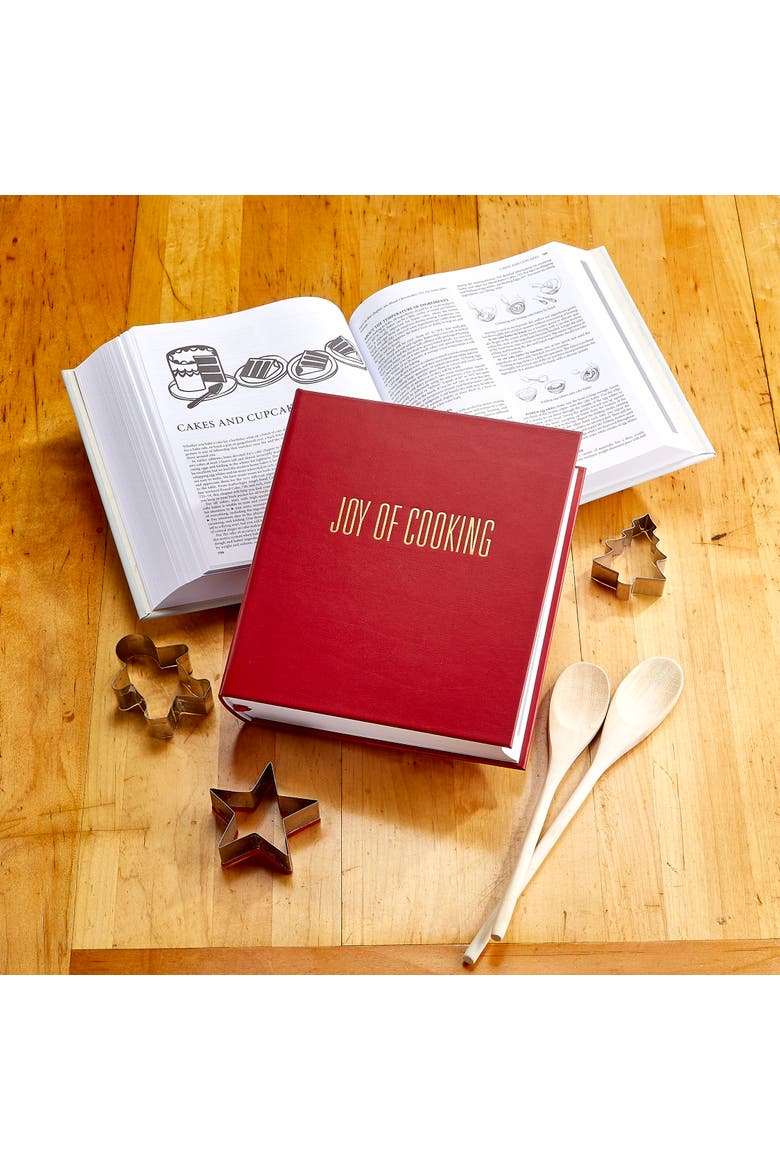 Joy of Cooking Leather Coffee Table Book, Alternate, color, Red
