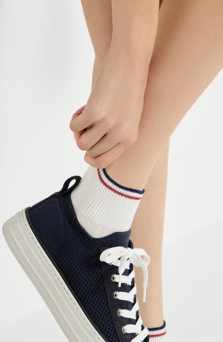 Brunello Cucinelli Knit socks, Alternate, color, White