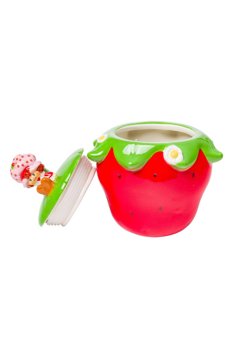 SANRIO Strawberry Shortcake Ceramic Snack Jar, Alternate, color, Red/ Green