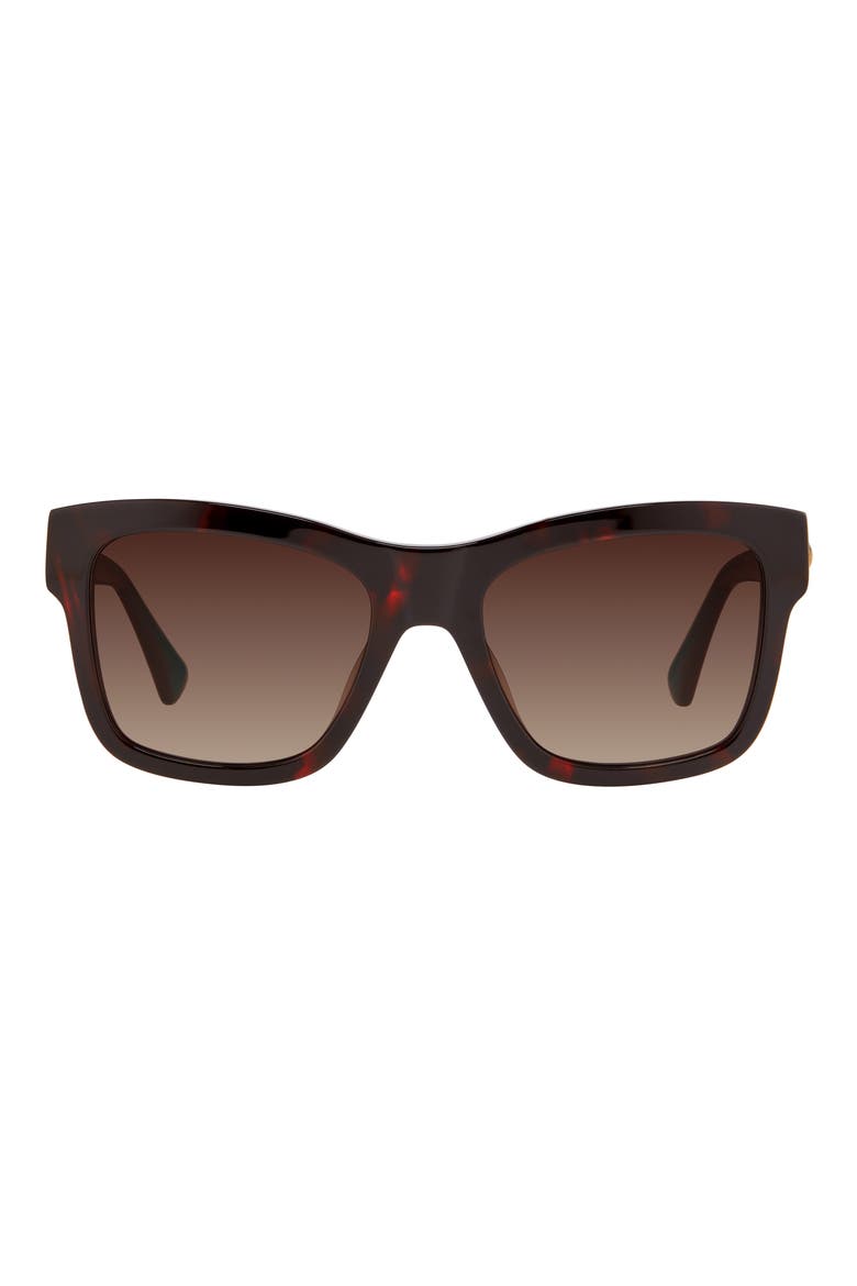 56mm Square Sunglasses, Alternate, color, HAVANA/ BROWN SF