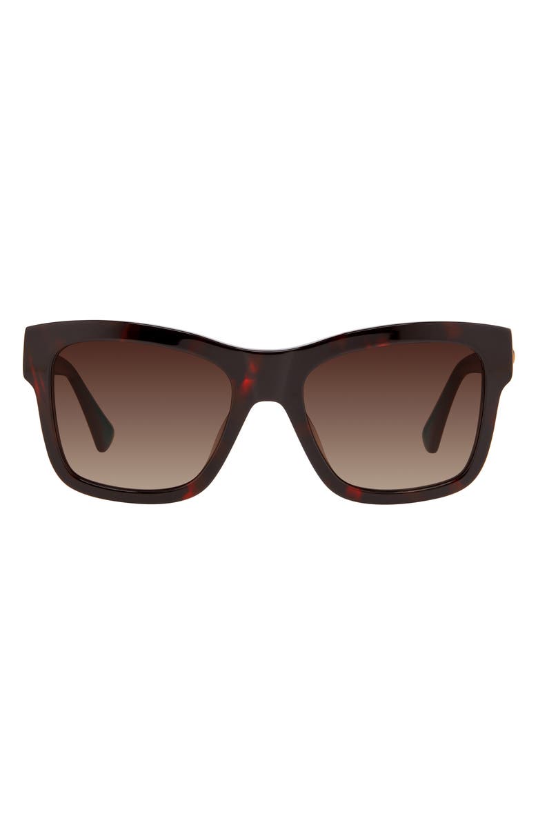 Kurt Geiger London 56mm Square Sunglasses, Alternate, color, Havana/ Brown Sf