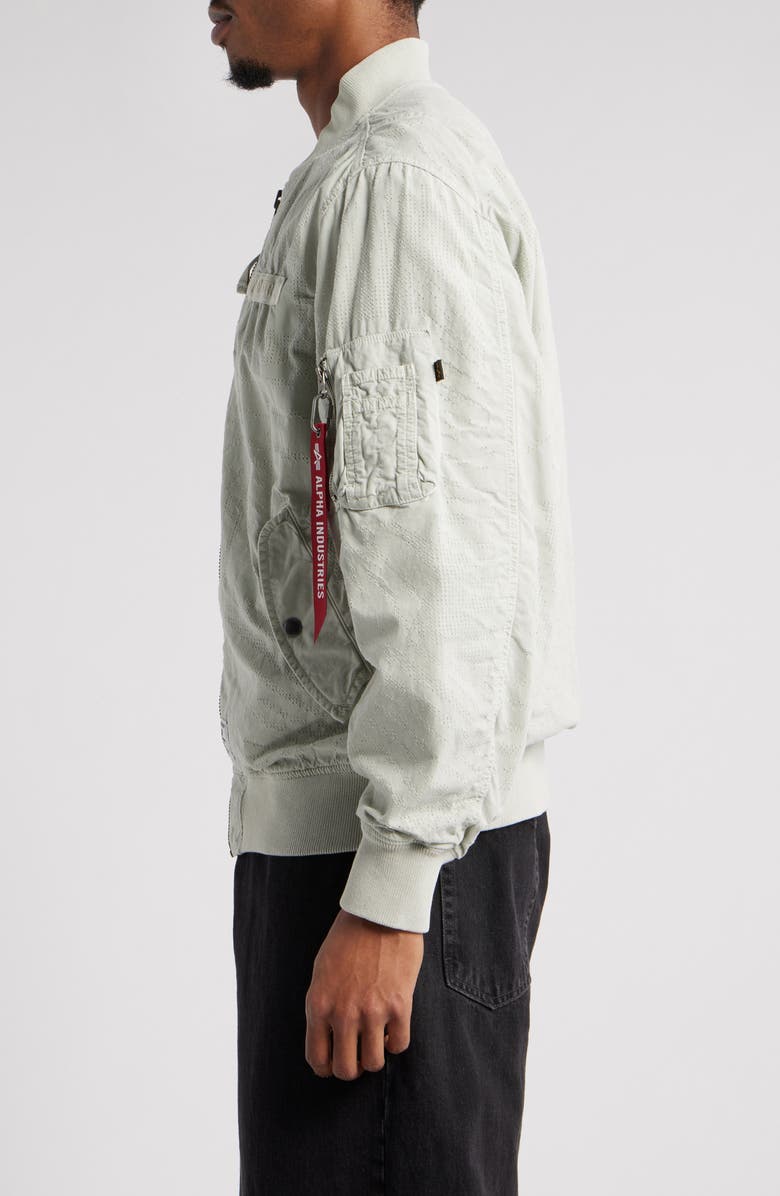 Alpha Industries L-2B Dotted Camo Flight Jacket, Alternate, color, Light Gray