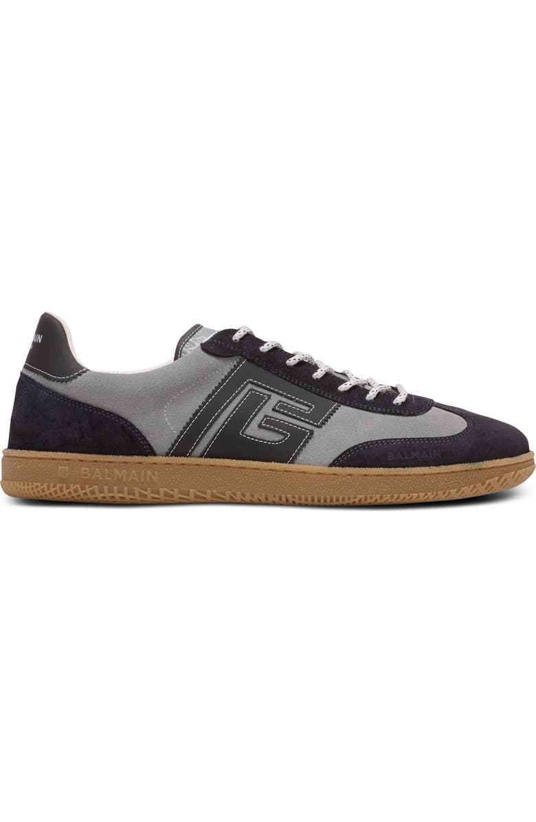 Balmain Swan Low Top Sneaker, Alternate, color, Yfg Dark Grey/ Light Grey
