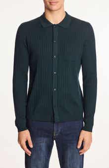 PAISLEY & GRAY Rib Button-Up Polo