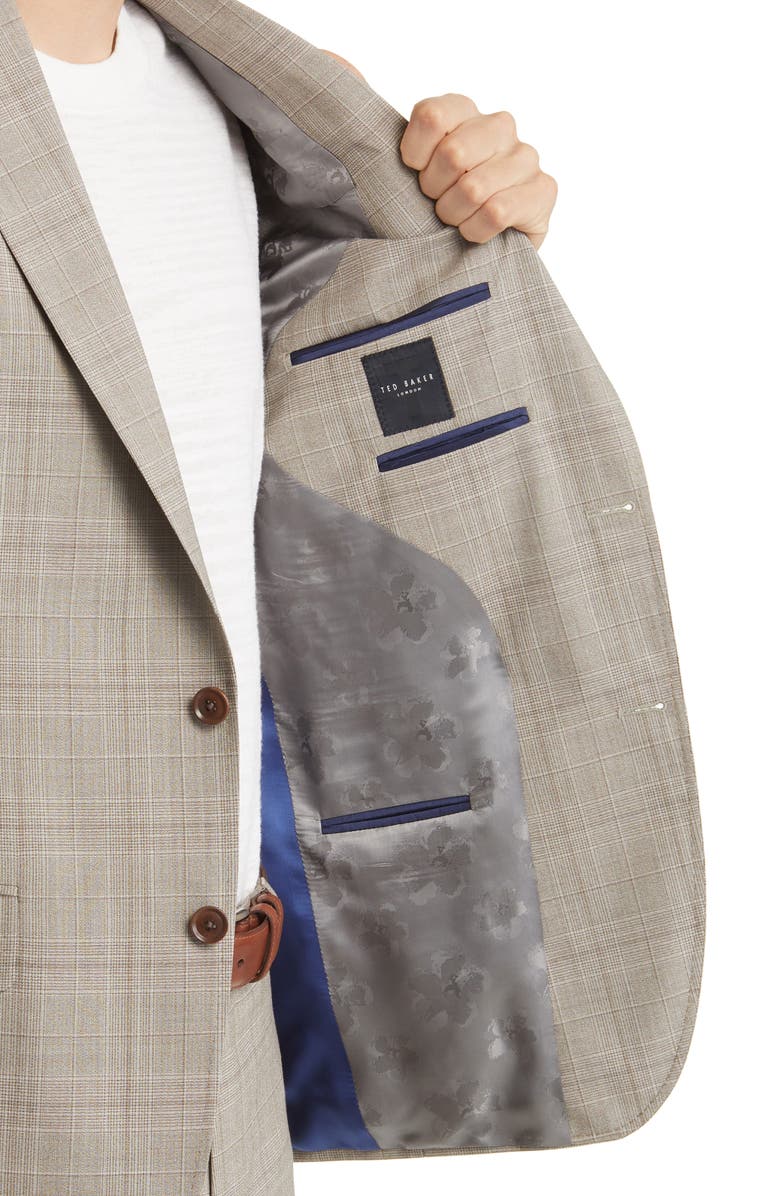 Ted Baker London Jay Slim Fit Plaid Wool Suit, Alternate, color, 