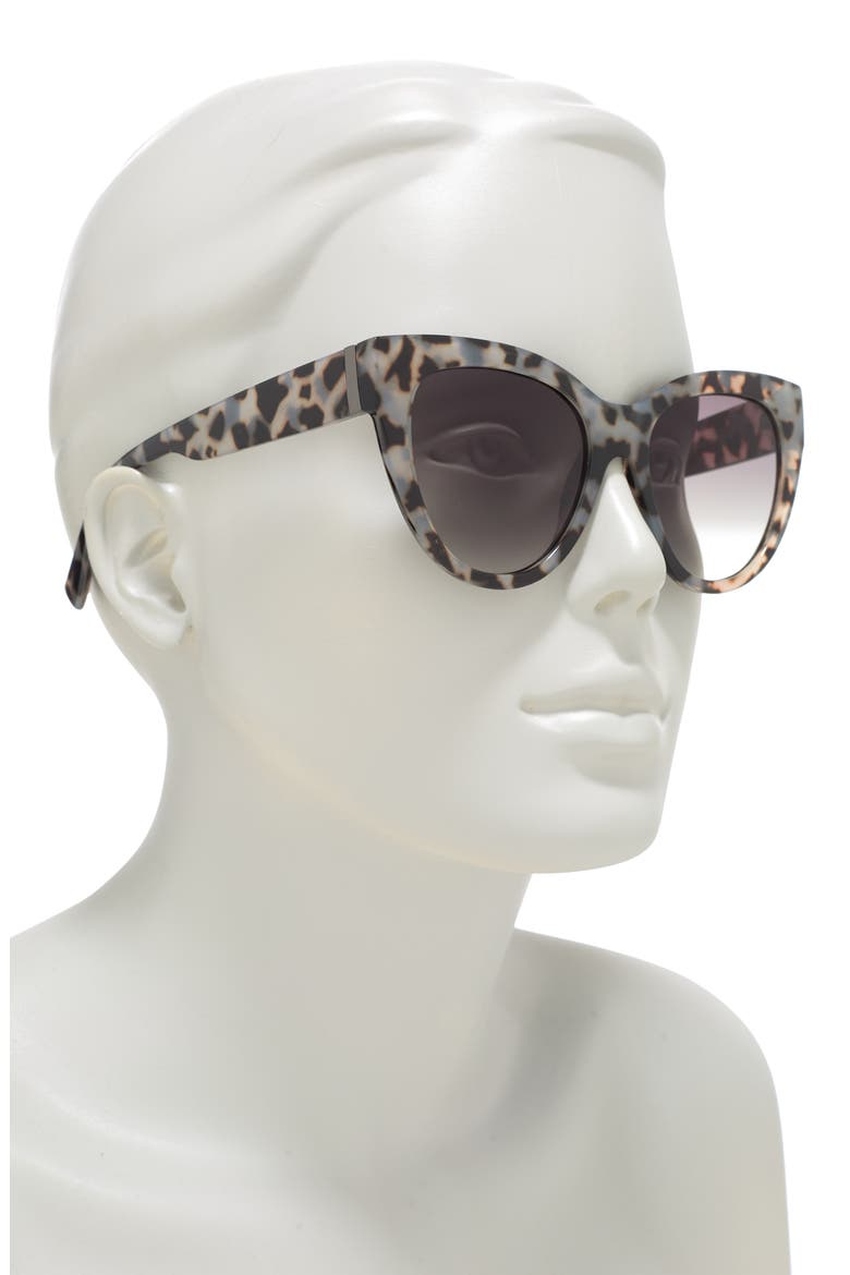 60mm Cat Eye Sunglasses, Alternate, color, GREY TORT