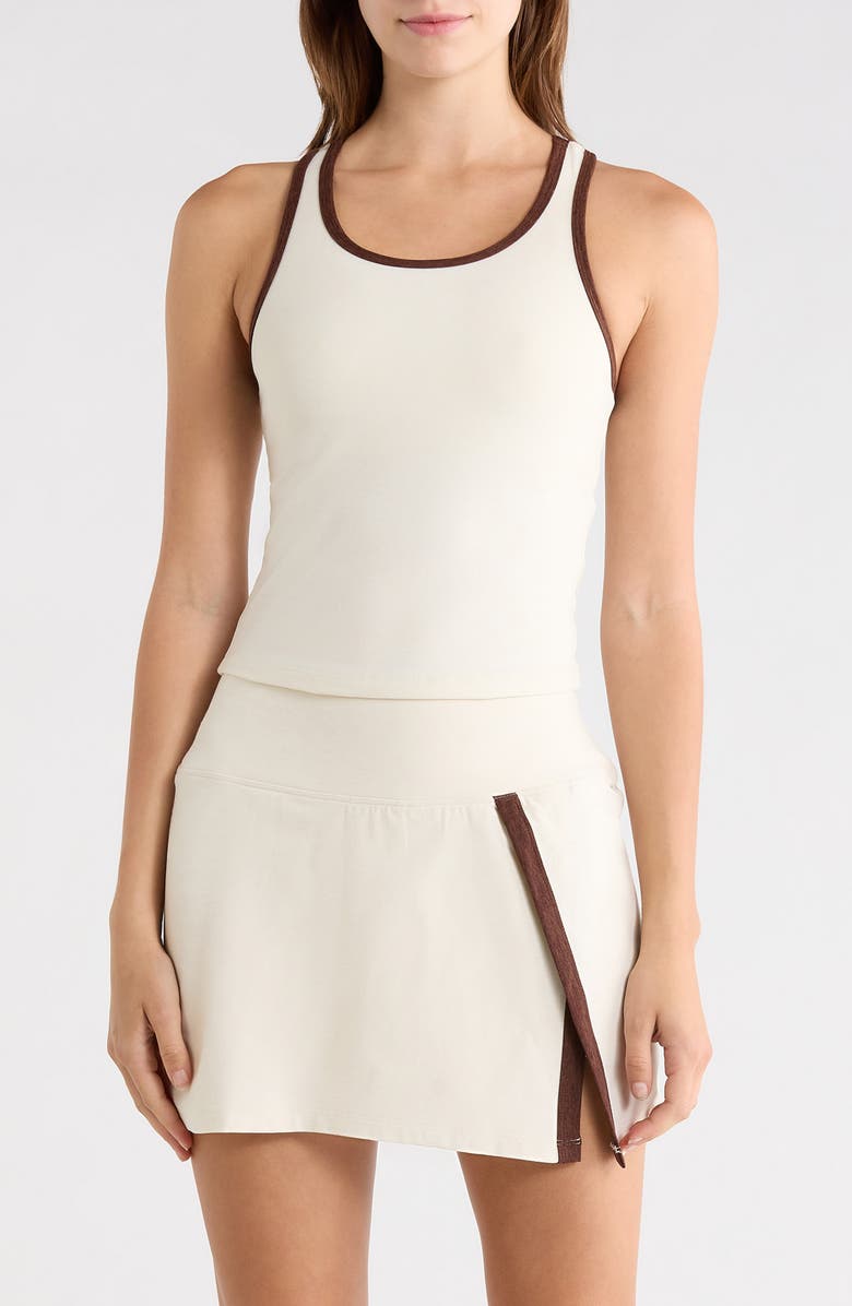 Year of Ours Stretch Sport Tank, Main, color, Shell Chocolate