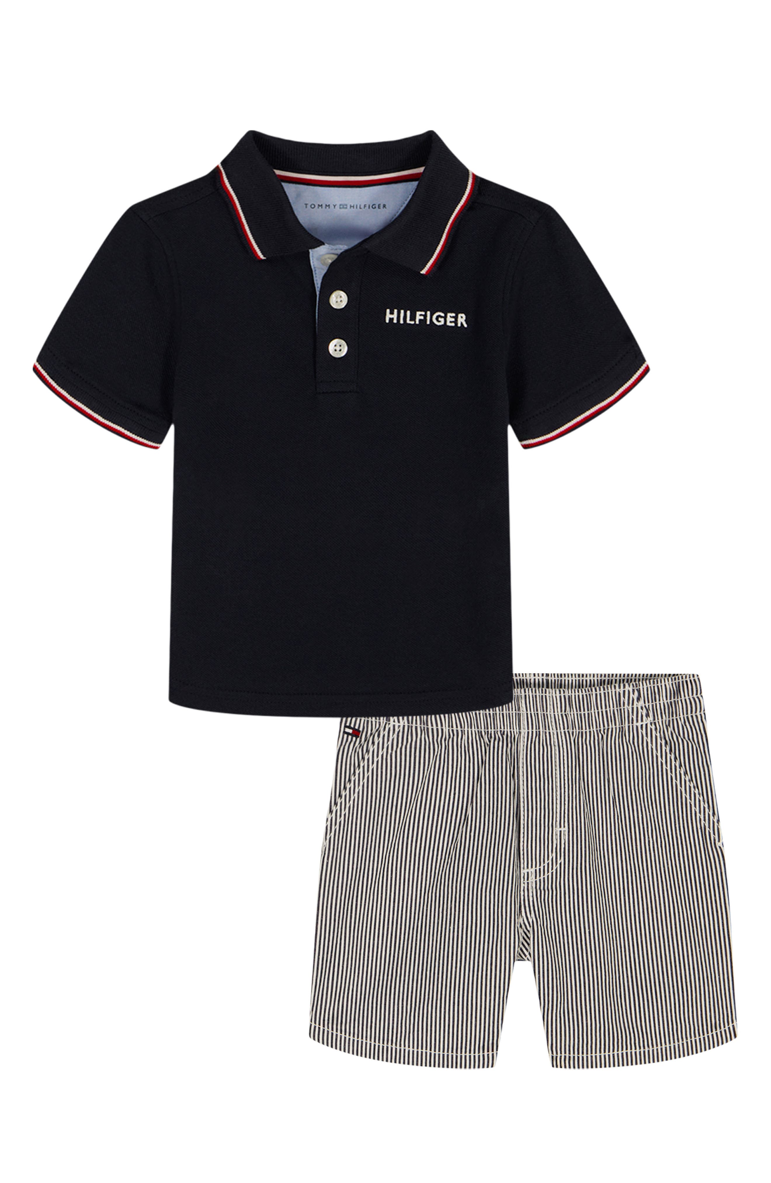 Tommy Hilfiger Knit Polo & Shorts Set