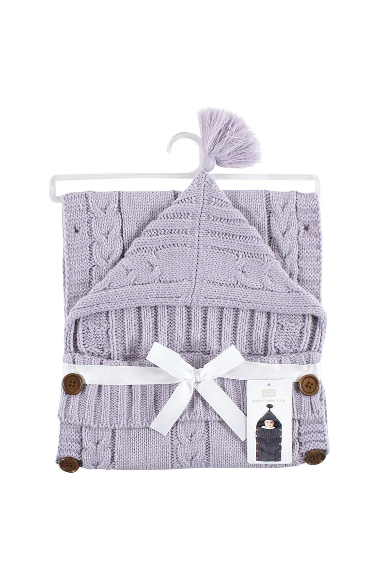 Hudson Baby Cozy Knitted Infant Stroller Cocoon, Alternate, color, Lilac