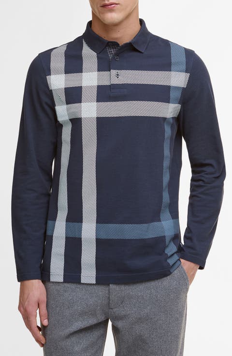 Blaine Tartan Long Sleeve Polo