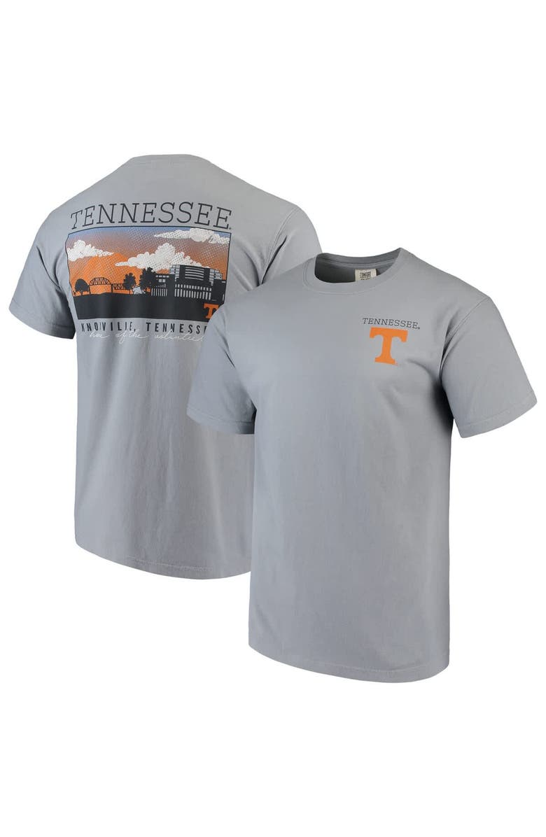 IMAGE ONE Men's Gray Tennessee Volunteers Comfort Colors Campus Scenery T-Shirt, Main, color, 