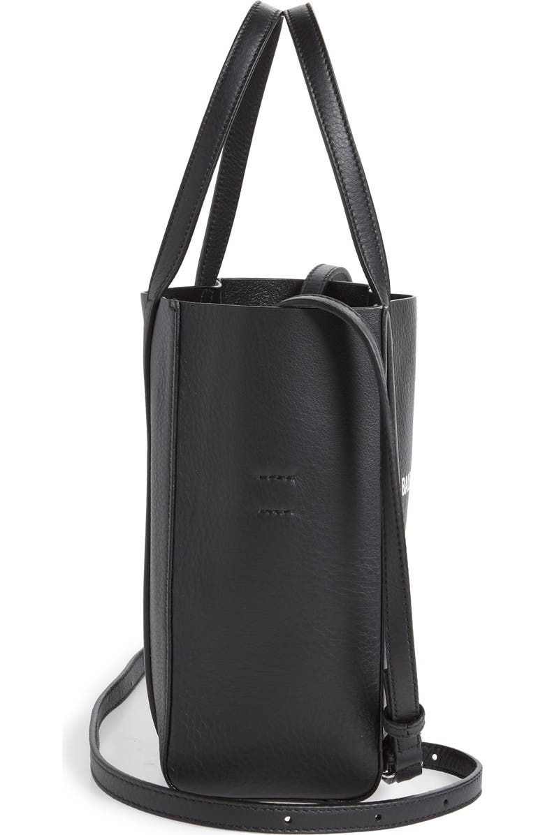 Balenciaga Extra Small Everyday Logo Leather Tote, Alternate, color,