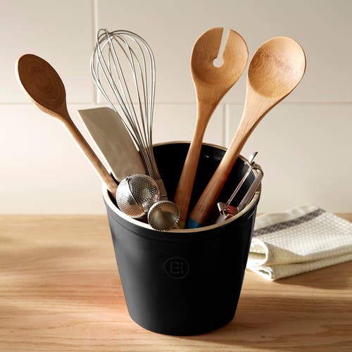 Emile Henry Utensil Pot In Truffle