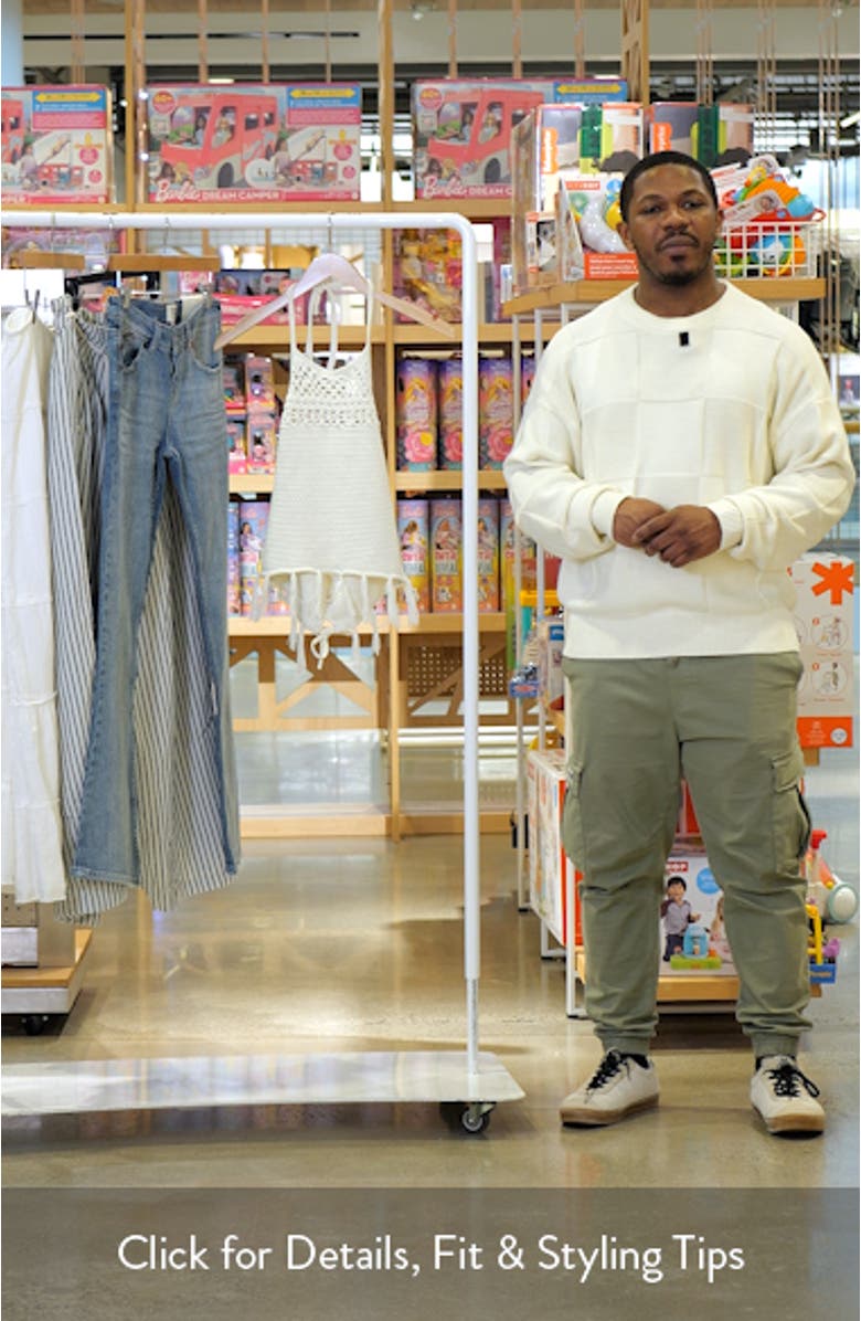 Crochet Cotton Blend Halter Top, sales video thumbnail