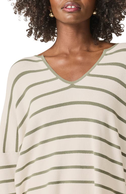 Splendid Veronica Stripe Sweater In White