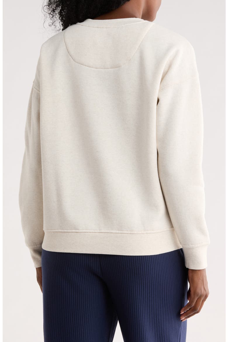 Logo Embroidered Sweatshirt, Alternate, color, OATMEAL HEATHER