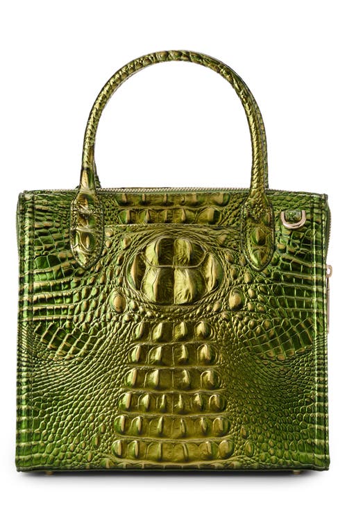 Brahmin Small Caroline Croc Embossed Leather Satchel