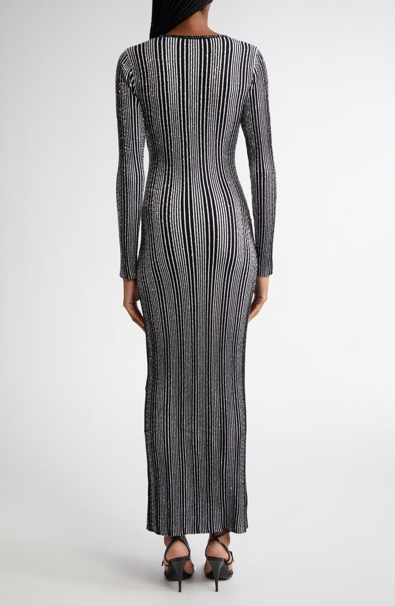 Missoni Shimmer Sequin Long Sleeve Knit Maxi Dress, Alternate, color, 