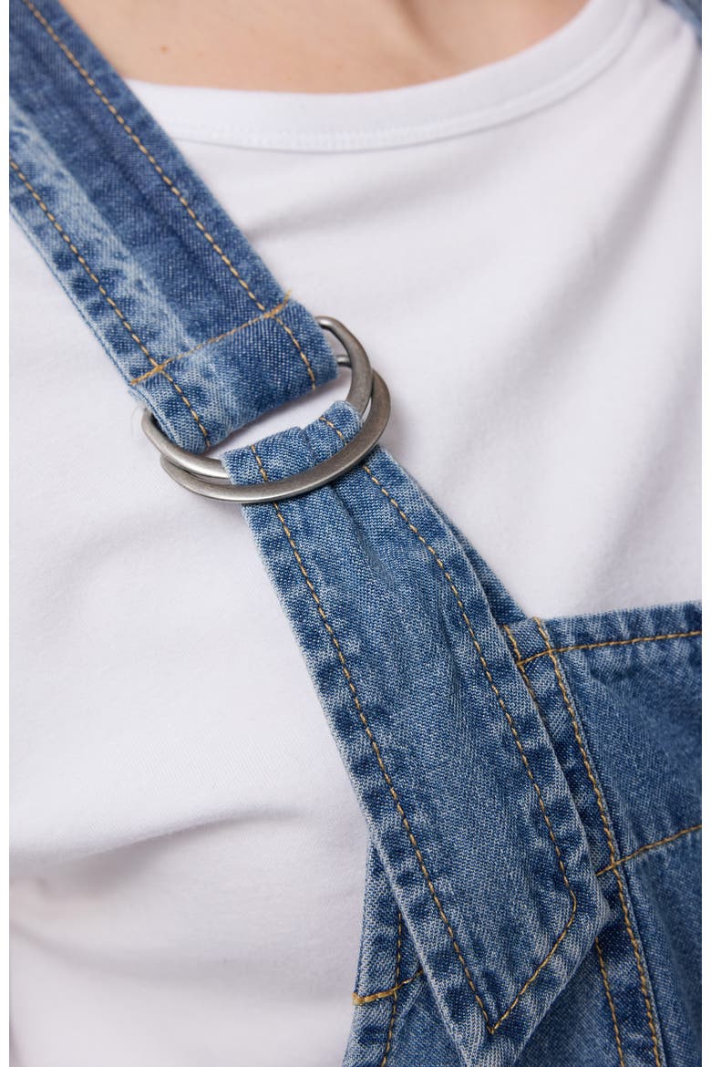 Soft Denim Overall, Alternate, color, Medium Wash