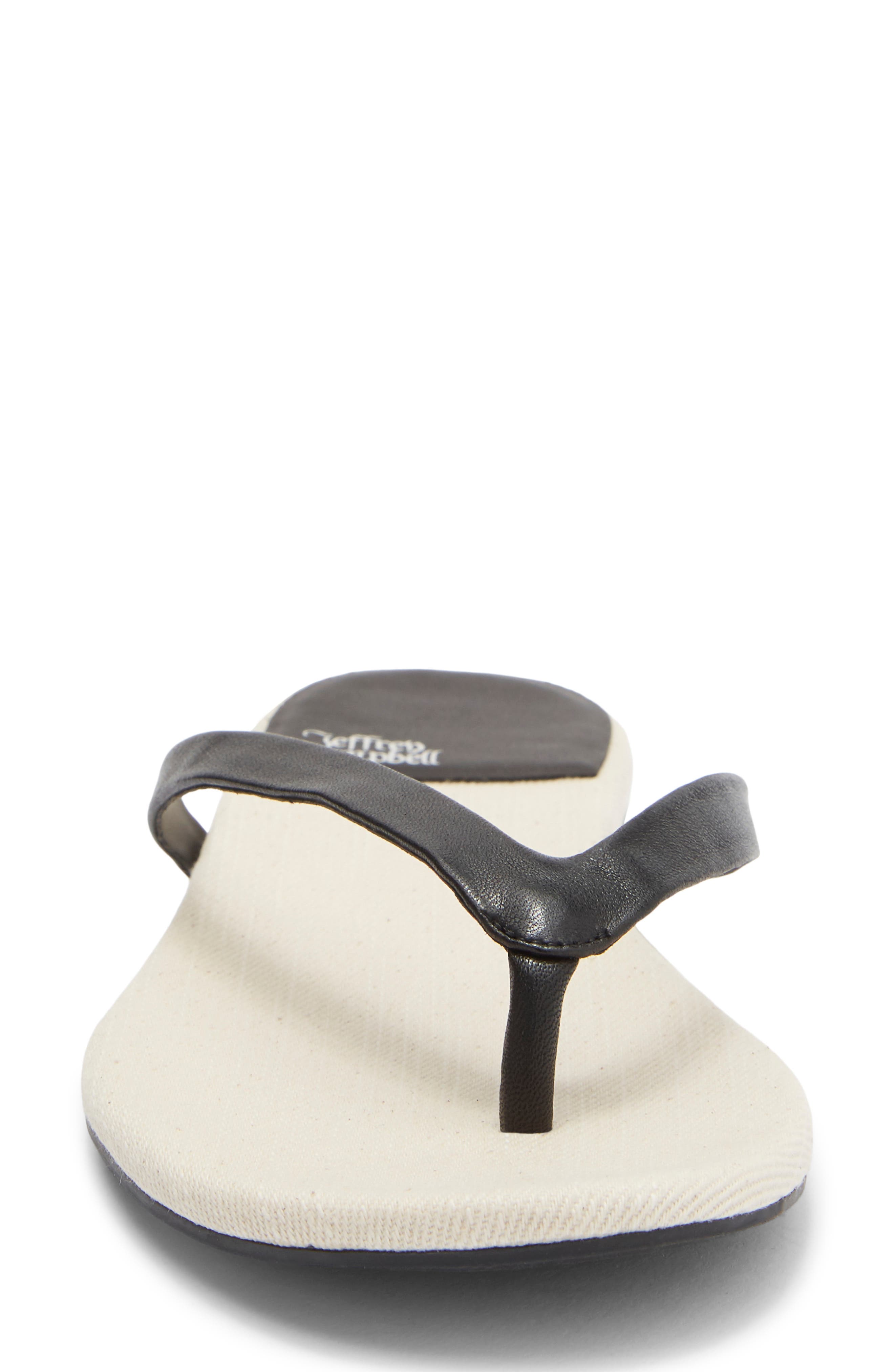 Jeffrey Campbell Kierra Flip Flop, Alternate, color, Black Cream Combo