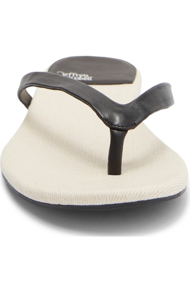 Jeffrey Campbell Kierra Flip Flop, Alternate, color, Black Cream Combo