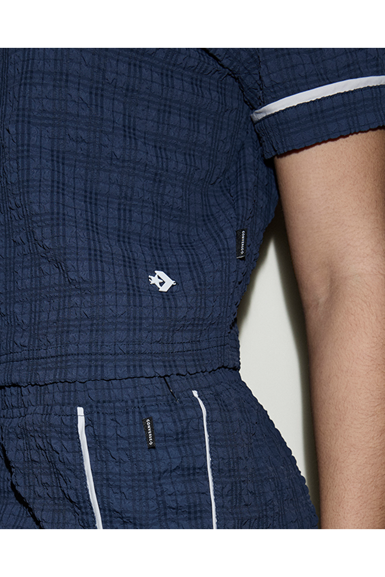 Women's Festival Zip Polo, Alternate, color, CONVERSE NAVY