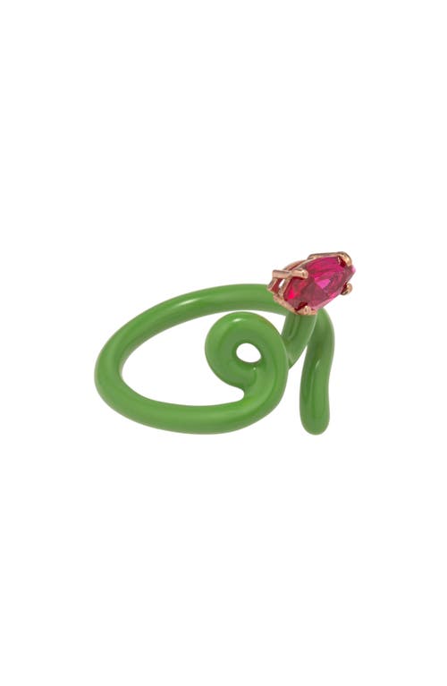 Bea Bongiasca Baby Vine Tendril Ring In Gold