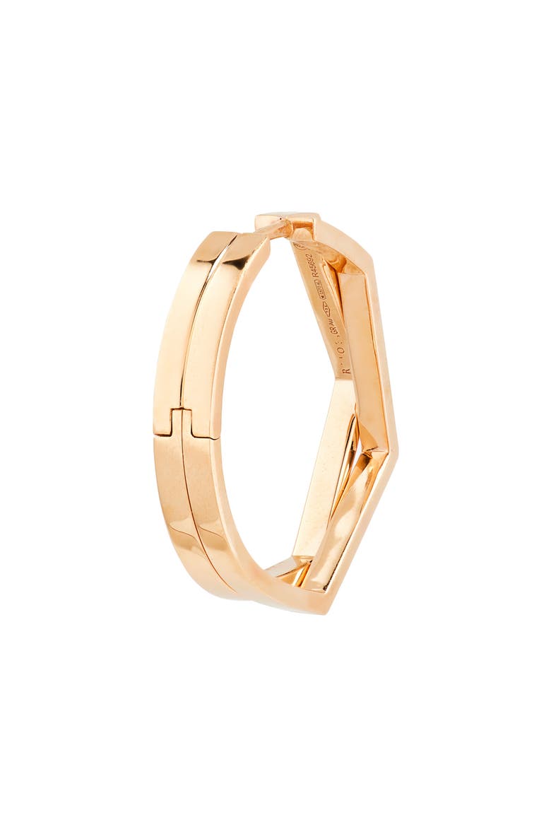 Antifer 2-Row Diamond Pavé Huggie Hoop Earring, Alternate, color, ROSE GOLD
