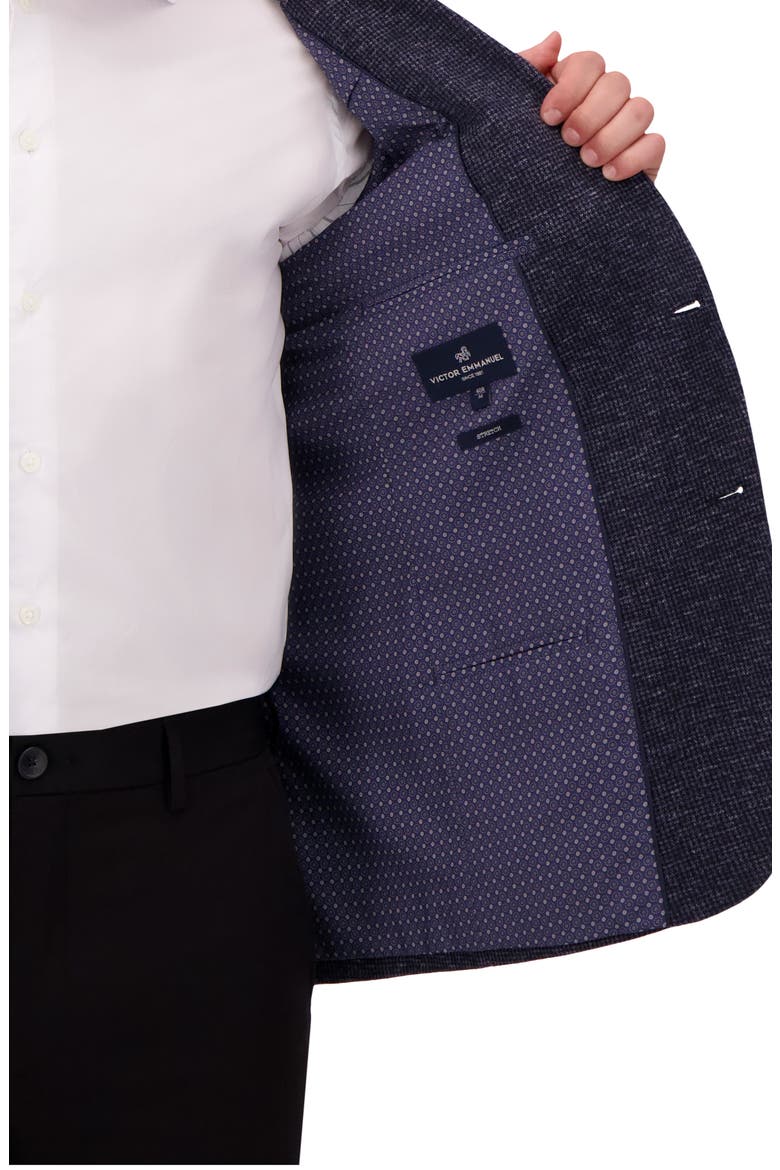 Textured Comfort Knit Cotton Blend Sport Coat, Alternate, color, BLUE