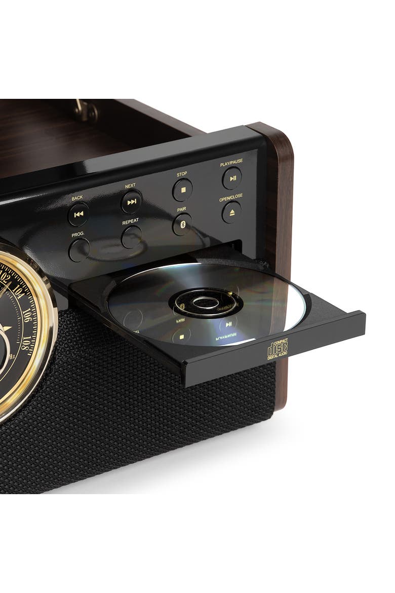 Empire 6 in 1 Wood Record Player, Alternate, color, Espresso