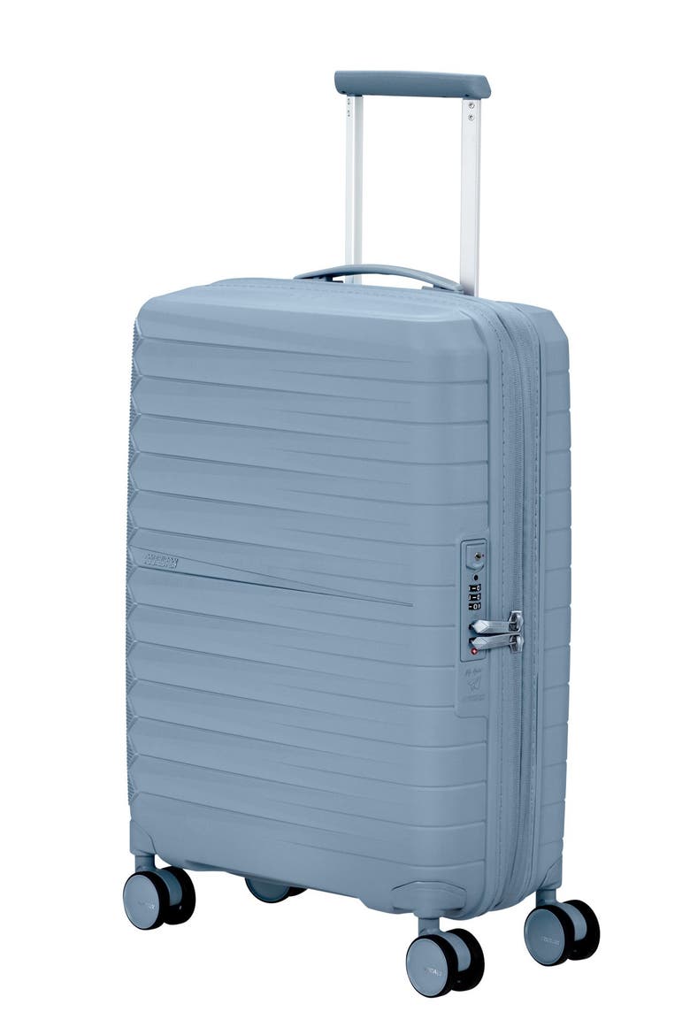 Fastfoward Expandable Hardside 22" Carry On Spinner, Main, color, Steel Blue