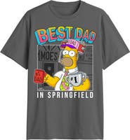 The Simpsons Men's Greatest Dad In Springfield Short Sleeve Graphic T-Shirt