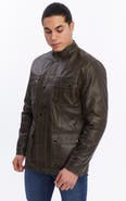 FURNIQ UK Utility Leather Jacket