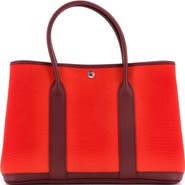 Pre-Owned Hermes Garden Party Tote Toile and Leather 36
