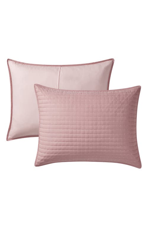 Vcny Home Pickstitch 3-piece King Quilt Set In Rose