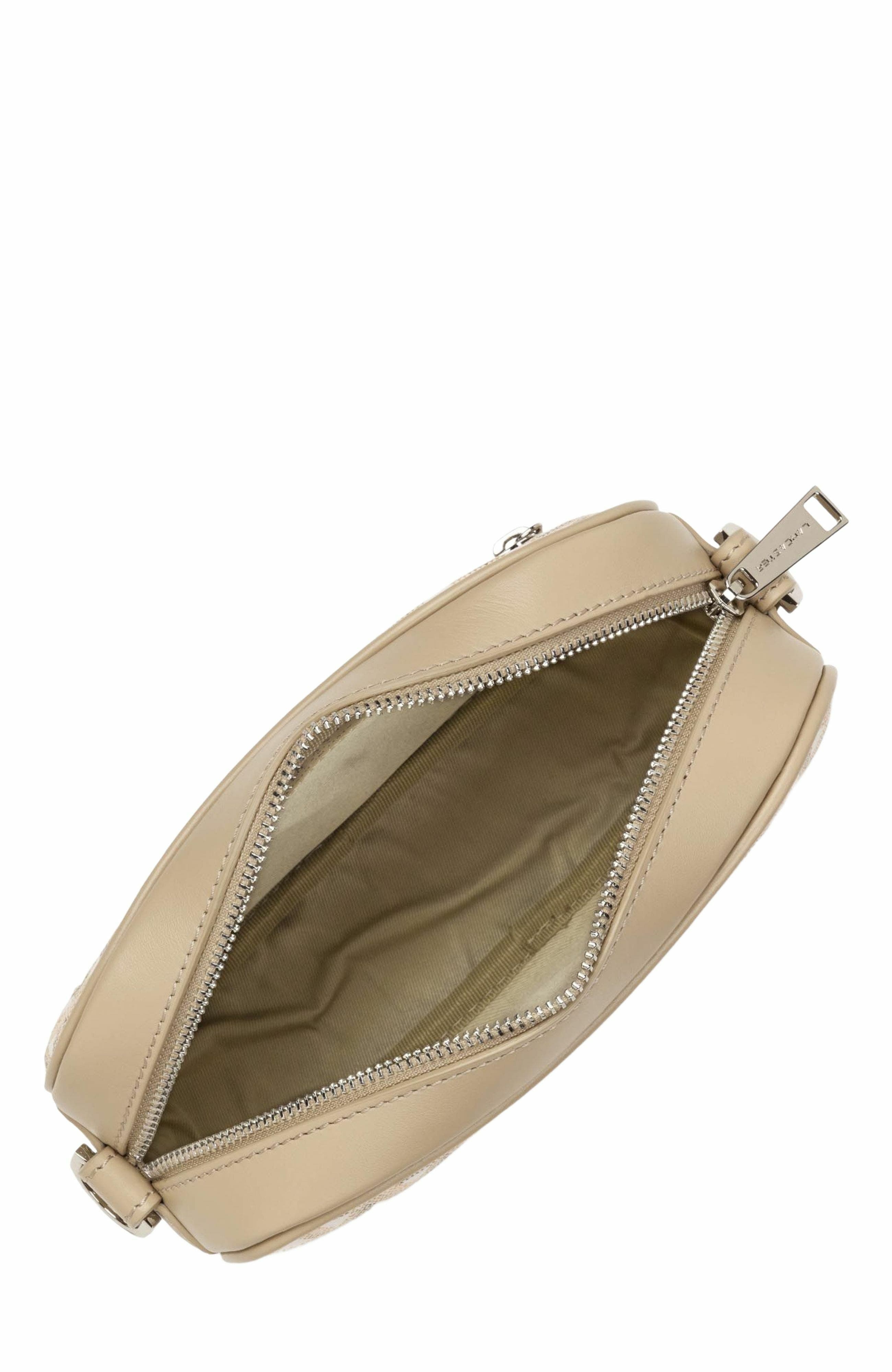 Lancaster Zipped Crossbody Bag Ikon IT, Alternate, color, Beige