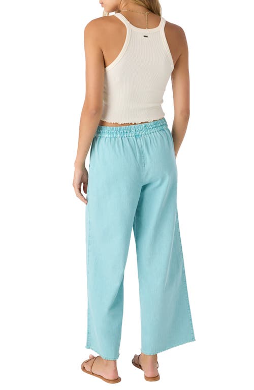 O'neill Sevie Drawstring Cotton Twill Pants In Nile Blue