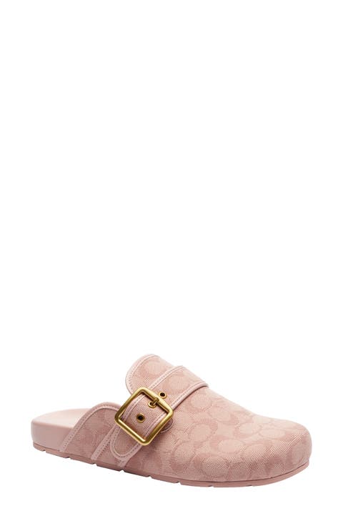 Archival Signature Jacquard Buckle Clog (Women)