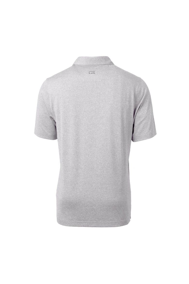 Men's Cutter & Buck Heather Gray Florida Gators Swinging Gator Forge Heathered Stretch Polo, Alternate, color, Heather Gray