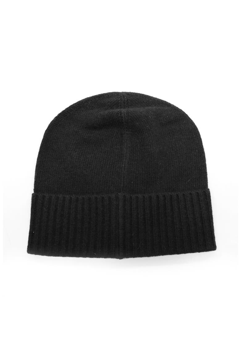 Cashmere beanie with stones, Alternate, color, BLACK
