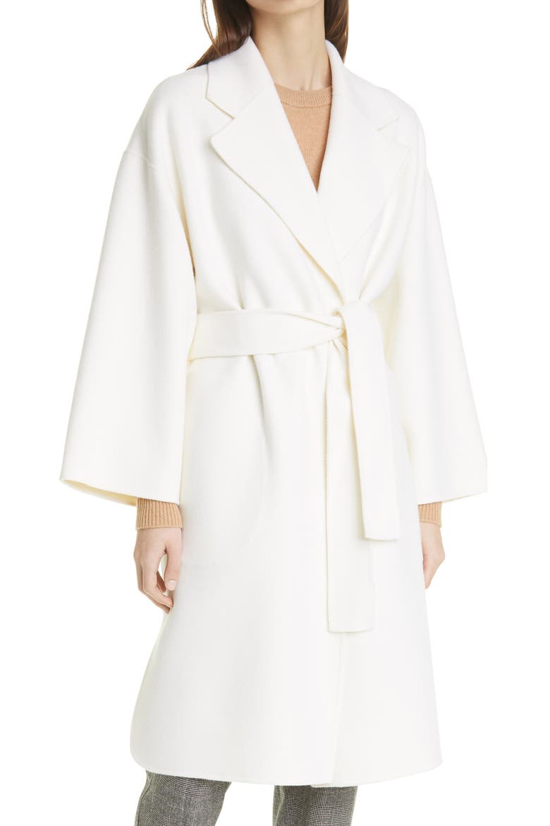Wool & Cashmere Robe Coat, Main, color, IVORY