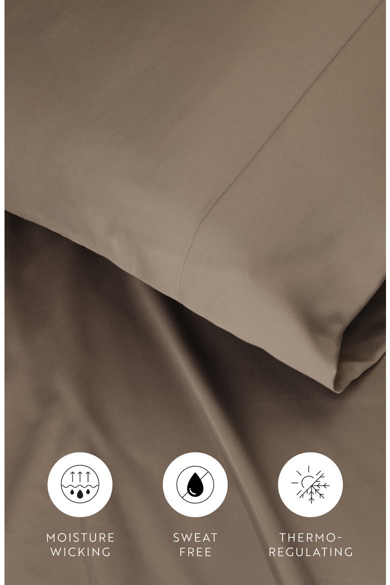 Set of 2 Pillowcases, Alternate, color, TAUPE