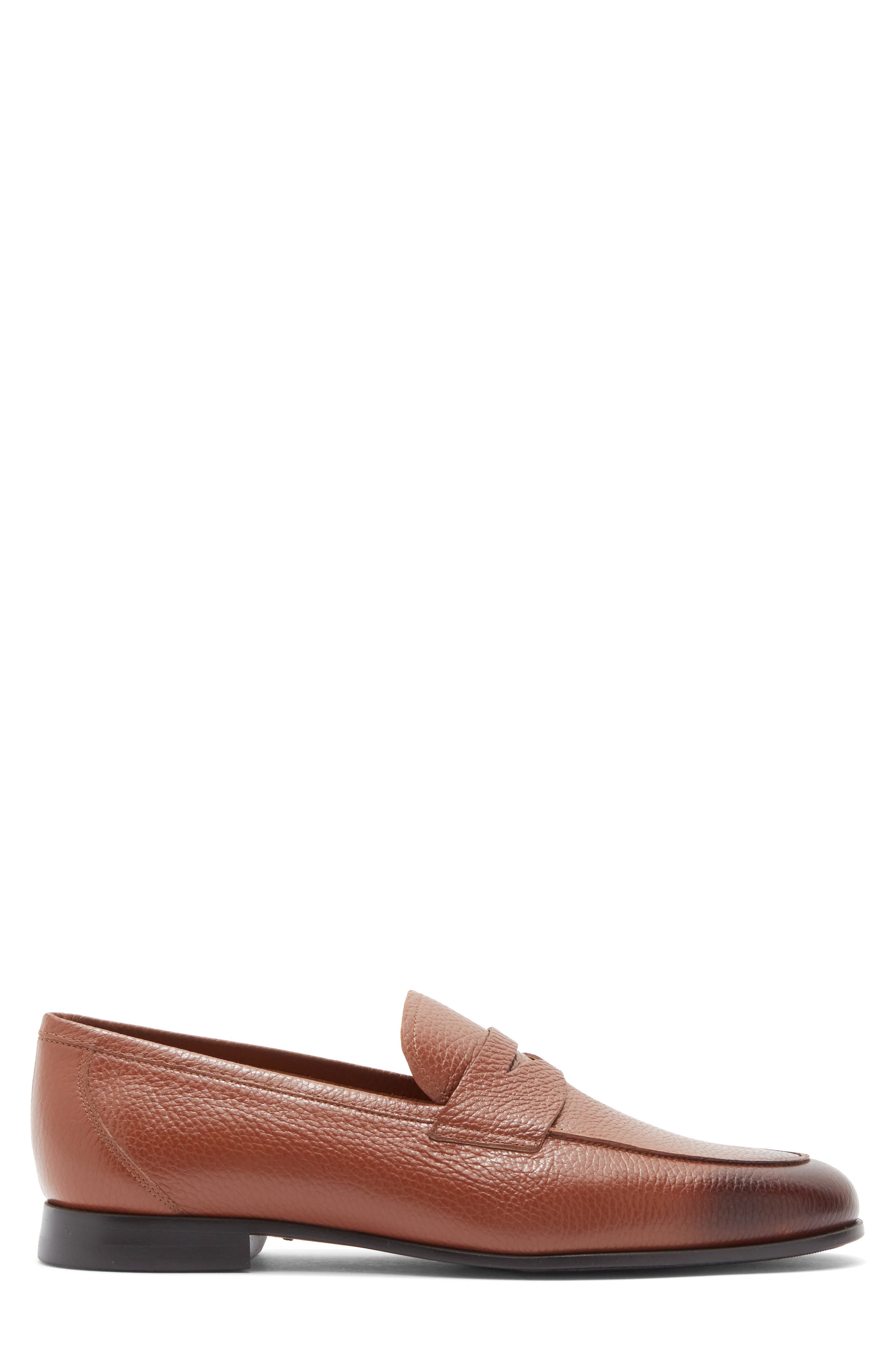 Tavarez Penny Loafer, Alternate, color, COGNAC PEBBLE