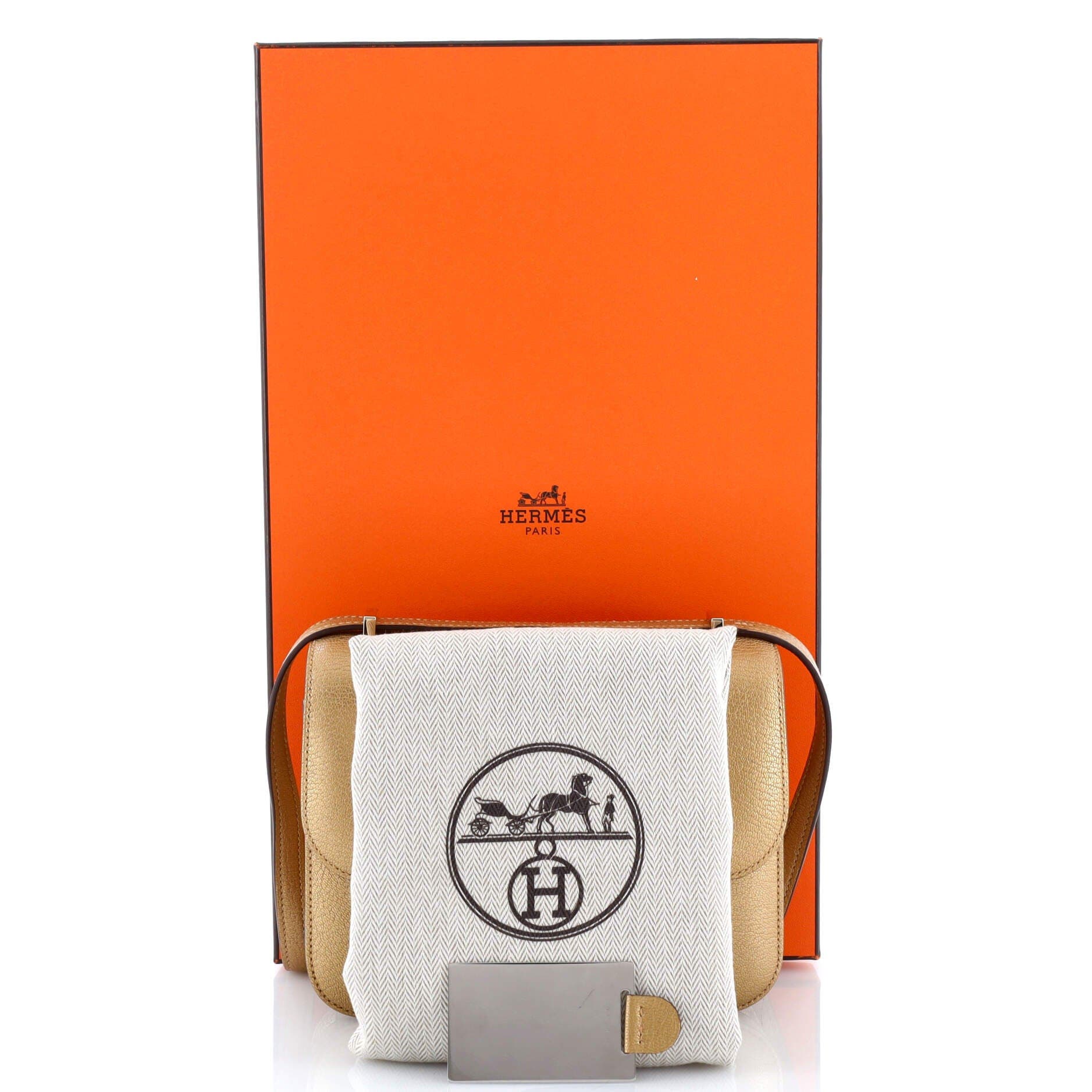 Pre-Owned Hermes Constance NM Bag Metallic Chevre Chamkilight 18, Alternate, color, 